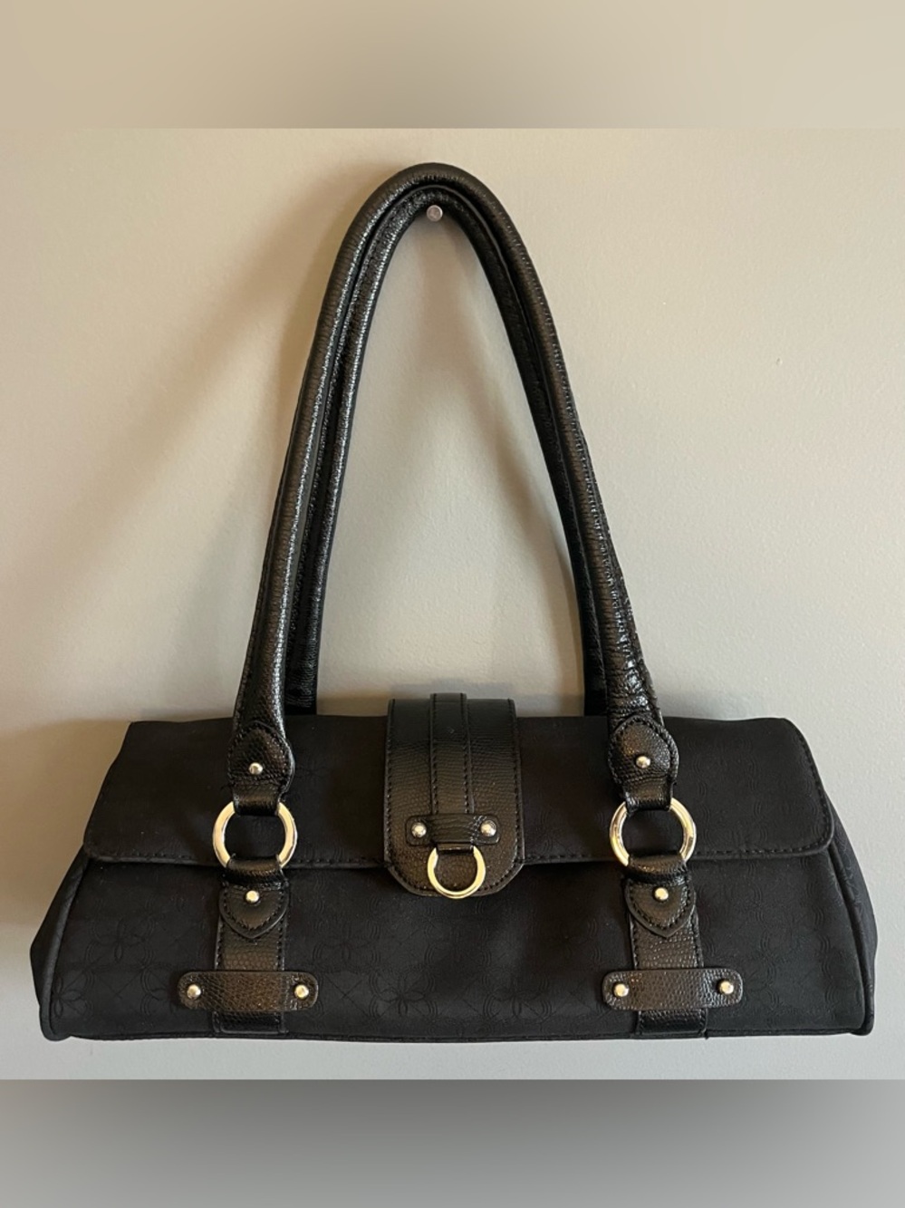 Alfani Vintage Black Shoulder/Handbag  EUC